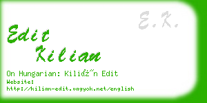 edit kilian business card